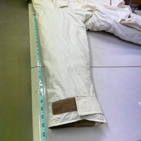 VTG Polo by Ralph Lauren Ivory tan hooded puffer jacket down feather Men's XL - Picture 16 of 16